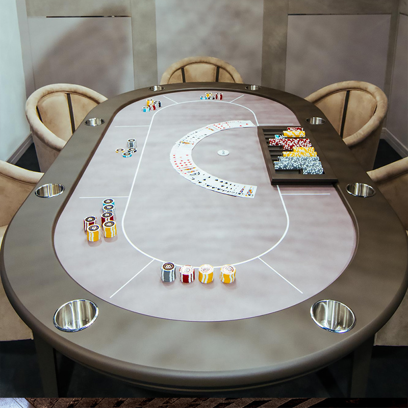 Entertainment furniture italian new design round 8 Players poker table luxury texas poker table