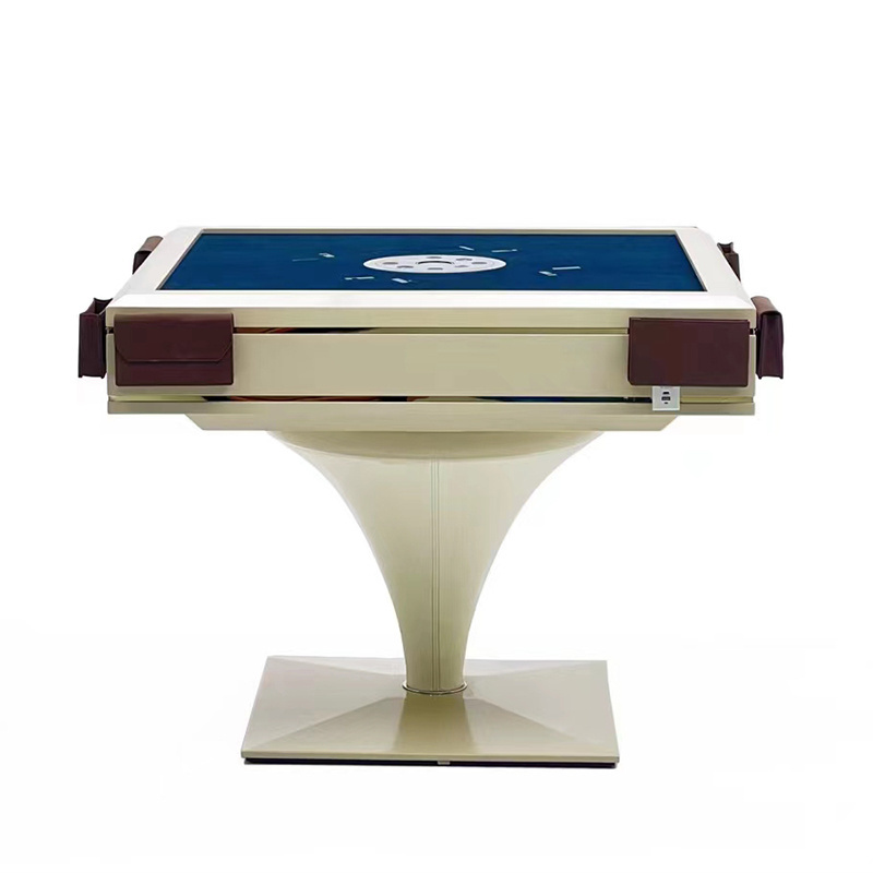 Luxury Fully Automatic Mahjong Tiles Machine Table Modern Indoor Living Room Light Entertainment Furniture Roulette Folding