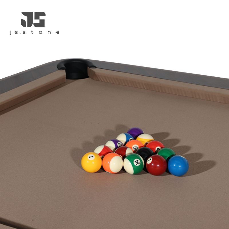 Multi-size snooker solid wood pool table family pool table fashion simple pool table with cue and billiard ball