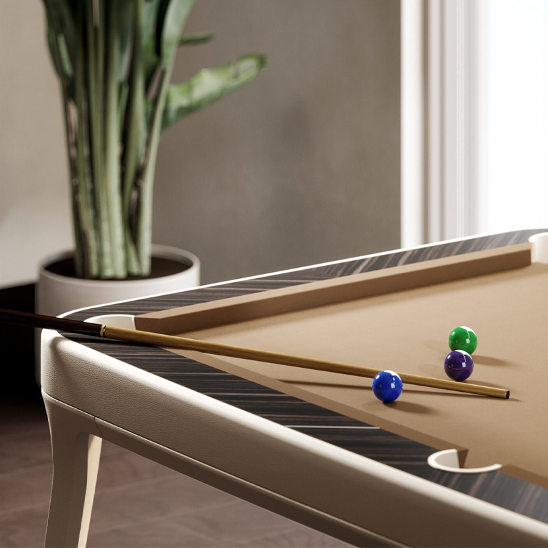 Multi-size snooker solid wood pool table family pool table fashion simple pool table with cue and billiard ball