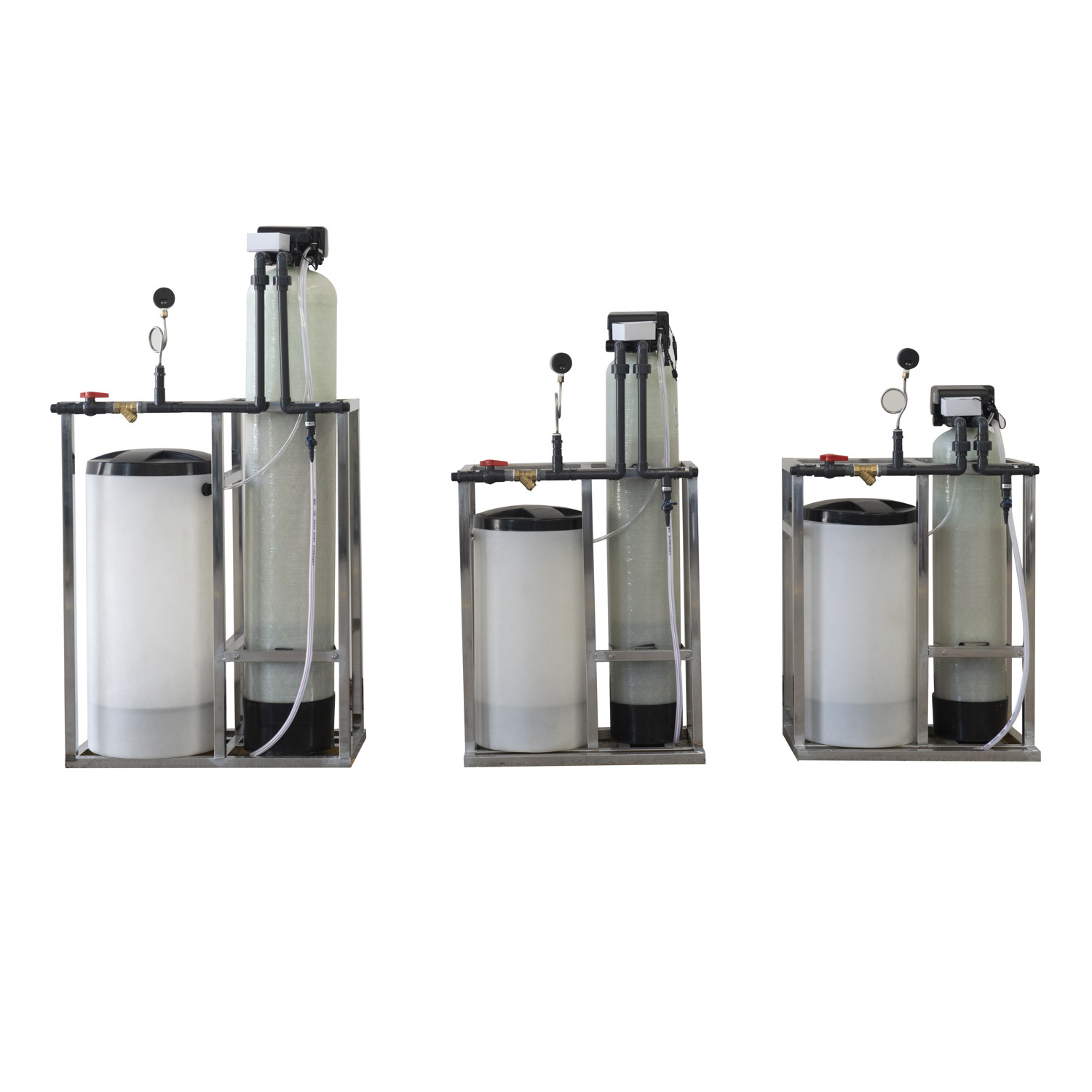 Industrial Water Softener With Fiber Glass Pressure Tank