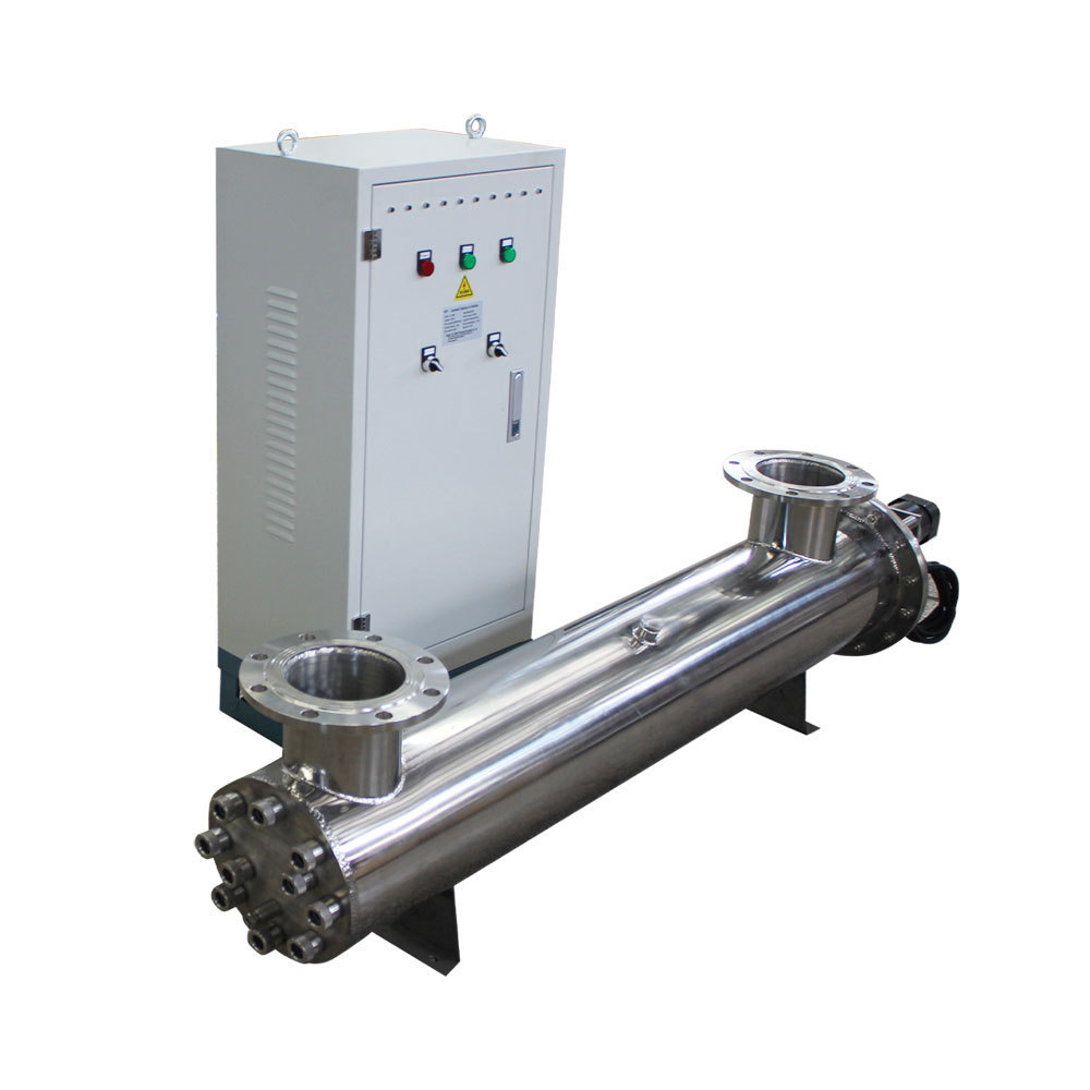 Wastewater treatment Automatic Cleaning 200m3/hr UV water disinfection system to kill bacterial