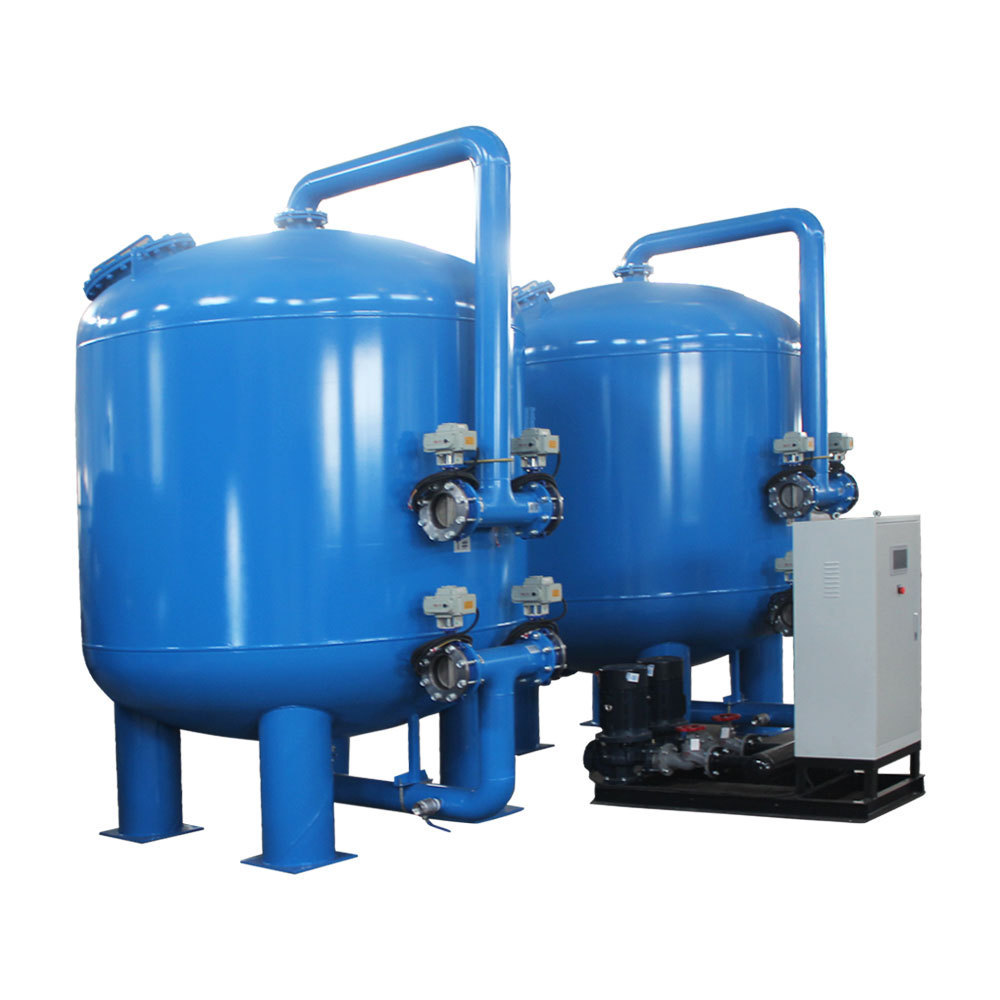 Dia1.8m  pressure  filter tank Automatic backwash  30m3/hr carbon filter for heavy metal removal