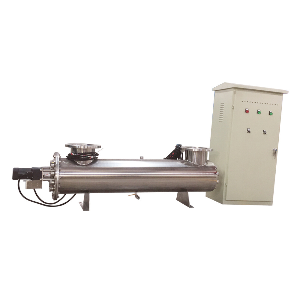 Wastewater treatment Automatic Cleaning 200m3/hr UV water disinfection system to kill bacterial