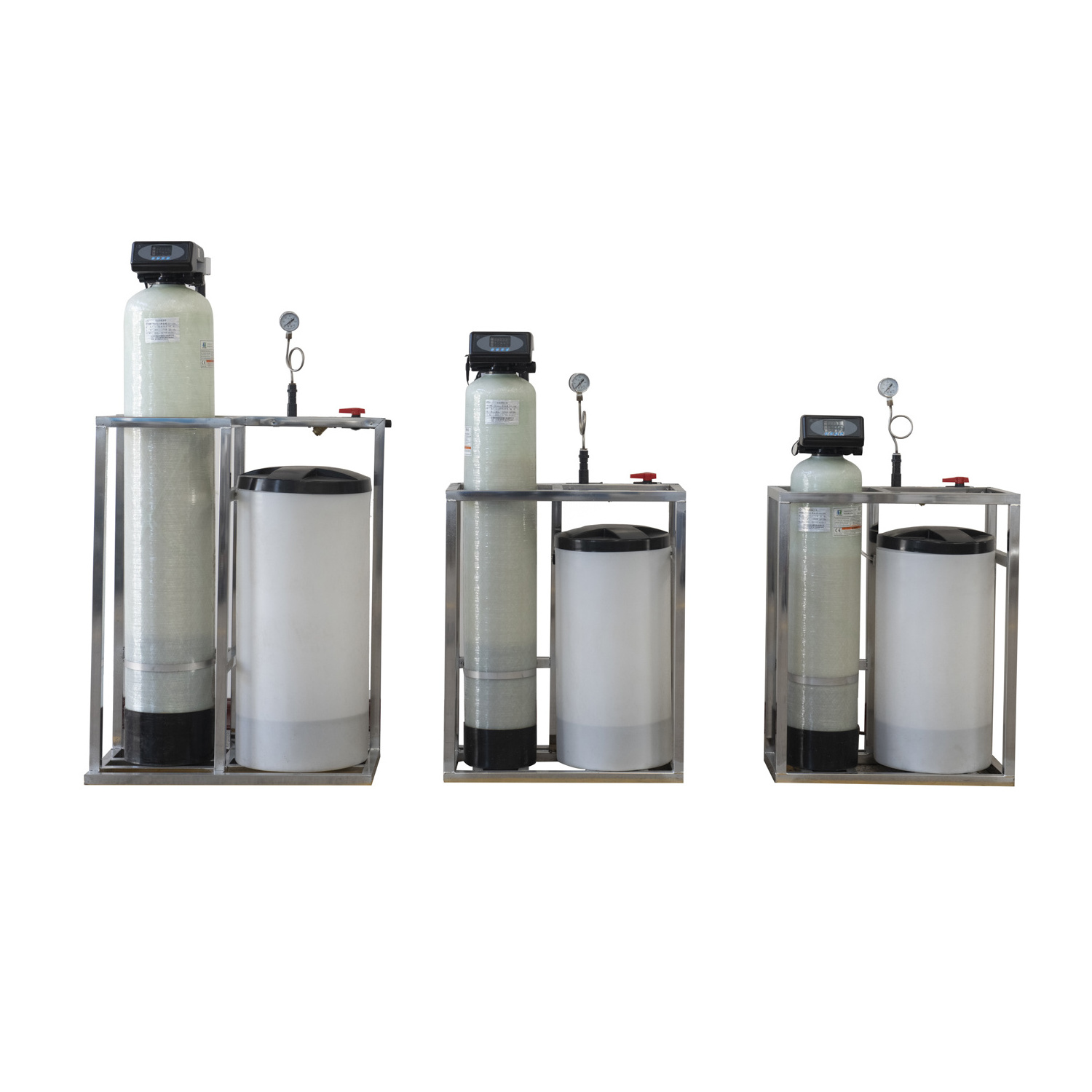 Industrial Water Softener With Fiber Glass Pressure Tank