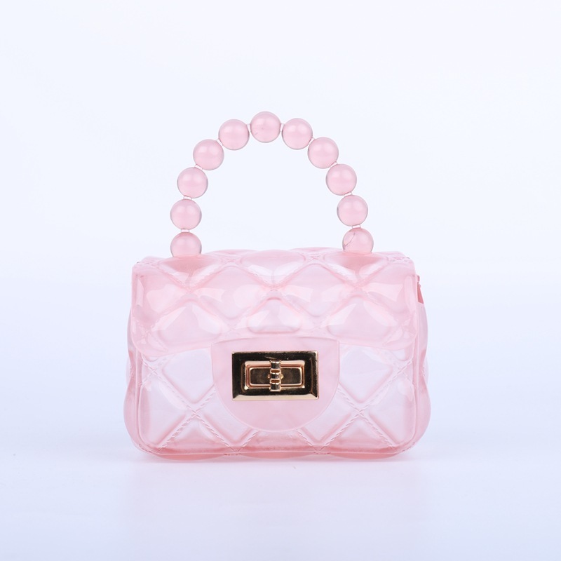 Fashion PVC bags girls handbags Small jelly purse Clear handle kids handbag purses mini jelly cute bag for party gift