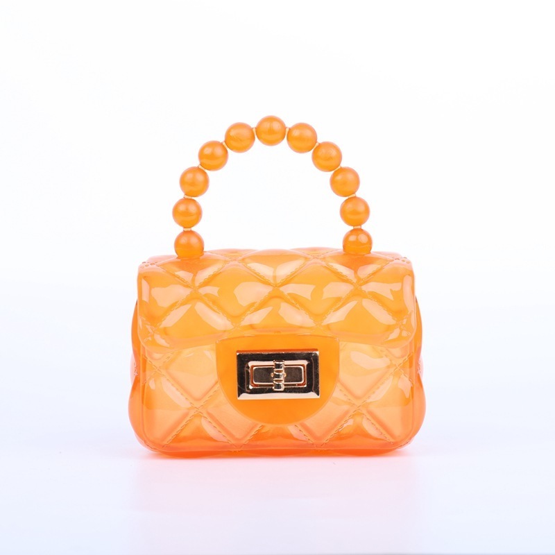 Fashion PVC bags girls handbags Small jelly purse Clear handle kids handbag purses mini jelly cute bag for party gift