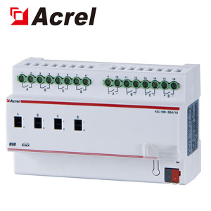 Acrel ASL100-SD4/16  schools lighting control system 0-10V dimming driver/ KNX switch actuator