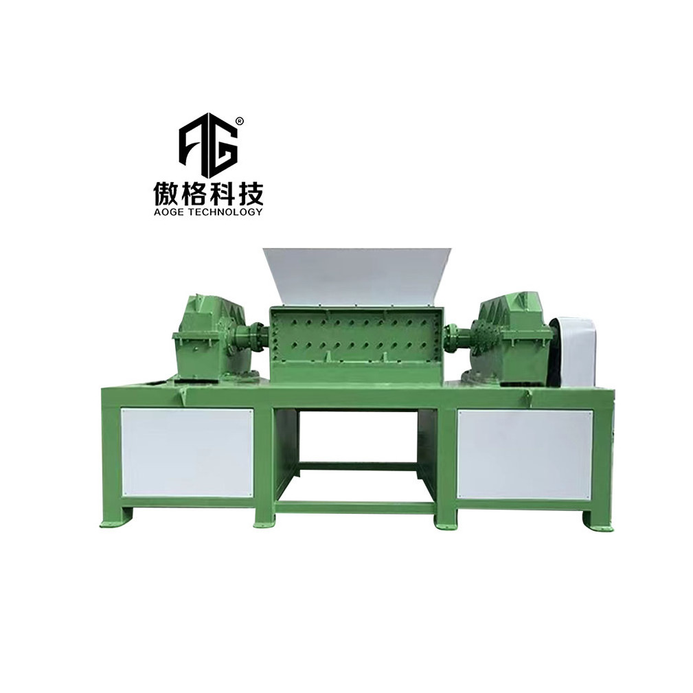 High Quality Waste Plastic Used Rubber Tires Recycling Machines Double Shaft Shredder