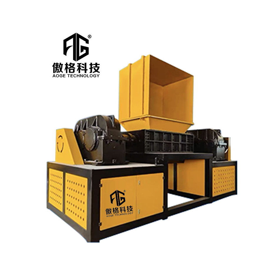 High Quality Waste Plastic Used Rubber Tires Recycling Machines Double Shaft Shredder