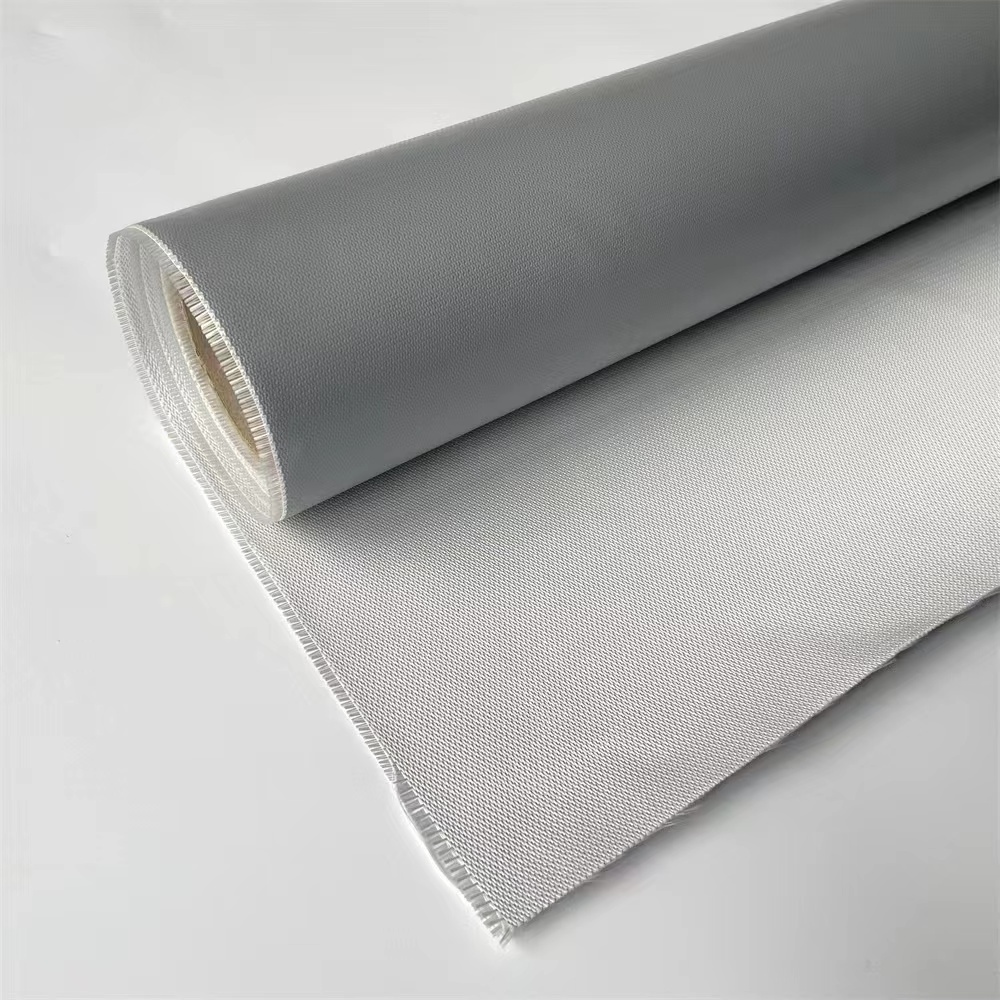 Fireproof High Temperature Fiber Glass Cloth  High Silica Fabric Silicon Coated Fiberglass Cloth