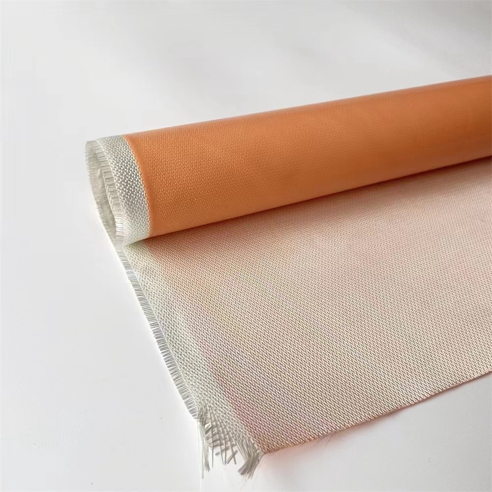 Fireproof High Temperature Fiber Glass Cloth  High Silica Fabric Silicon Coated Fiberglass Cloth