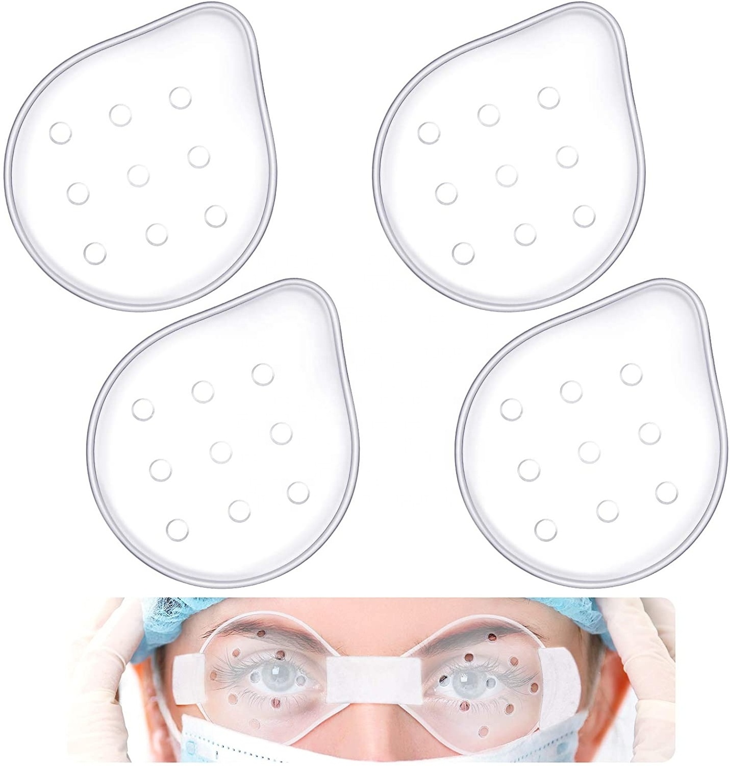 High Quality Disposable Safety Glasses After Surgery Lasik Eye Masks