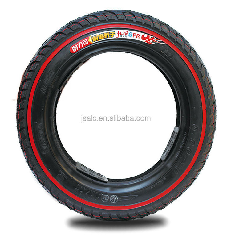 3.00-10 red side wall tire Wholesale Price SCOOTER MOTORCYCLE TIRE Tubeless chinese tire brand durable