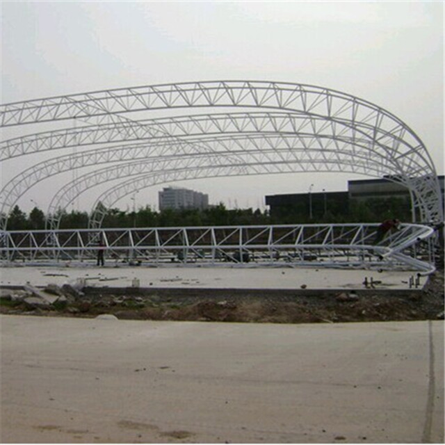 Structural Space Framework Curved Steel Roof Trusses for Cement Plant