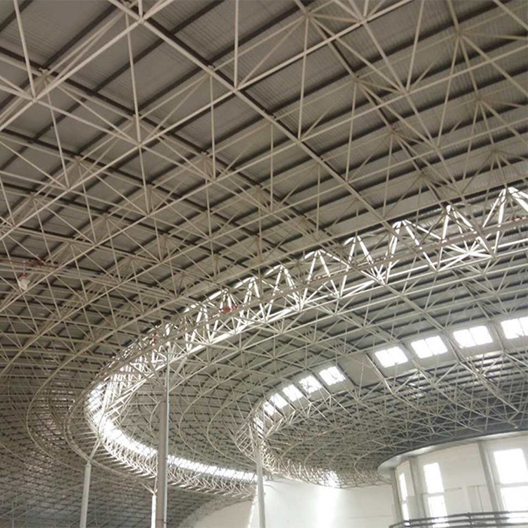 China Manufacturer Design Light Gauge Steel Space Frame Steel Structure For Dome Roof Construction/Building