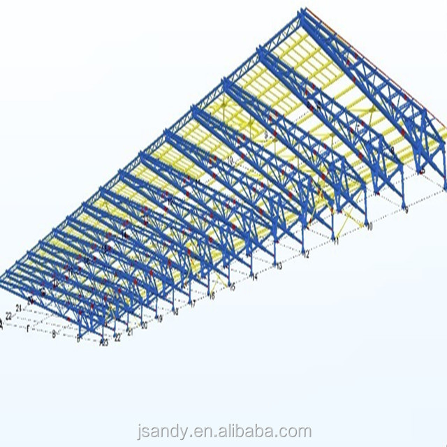 Galvanized steel pipe circle tube truss structure space frame truss