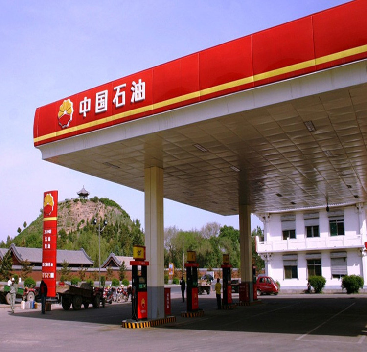 prefab steel gas station used canopy for sale designing