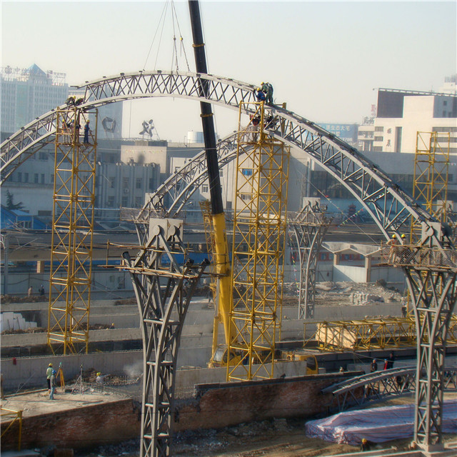 Structural Space Framework Curved Steel Roof Trusses for Cement Plant