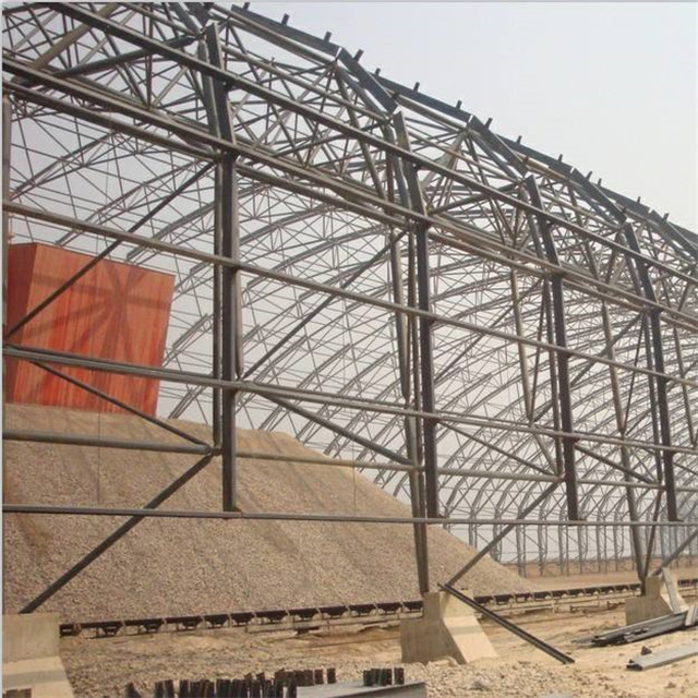 Structural Space Framework Curved Steel Roof Trusses for Cement Plant