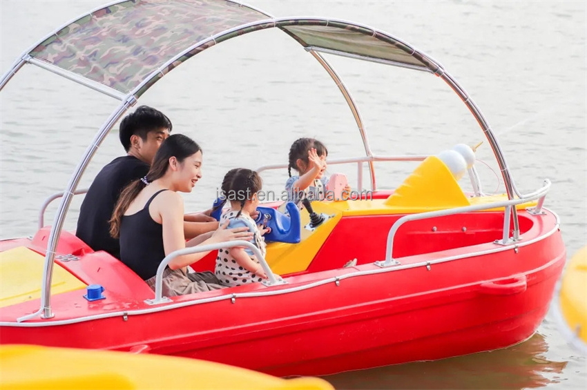 Water excitement project children's used swan pedal boat fishing electric bumper boat water gun inflatable lounge chair for sale