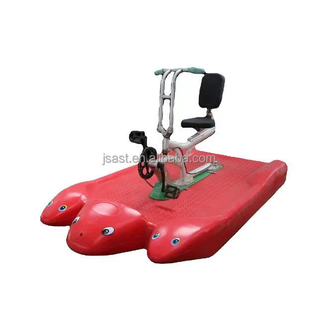 Inflatable PVC Water Bikes Pedal Boats Water Amusement Equipment Propeller Water  Pedal Boats Two Person Beach Pedal Bicycle