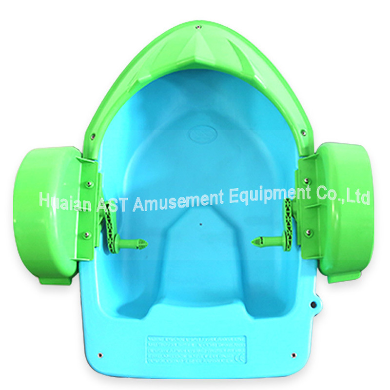 Amusement Park Aqua Pool Toy Wheel Kids Hand Rowing Water Plastic Paddle Hand Boat For Sale