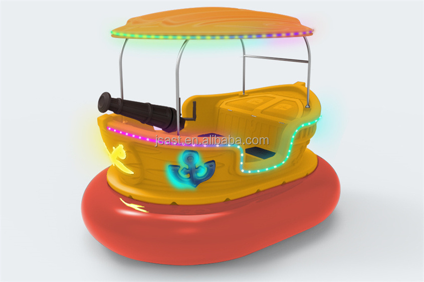 Hot selling water electric bumper boat pirate style with MP3 remote control boat inflatable swimming pool Aqua boat Water slides