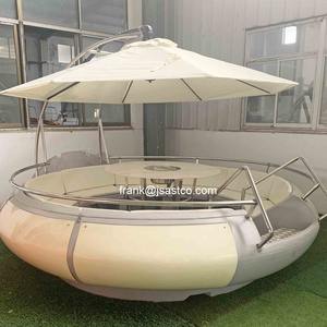 320cm diameter plastic electric bbq water donuts boat bbq other boat BBQ circular donut boat for amusement park