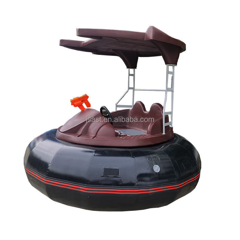 Far distance 2 person Remote control electric bumper boat with timer reminder 24V rental bumper paddle boat with steering wheel