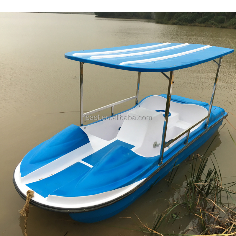 Water bike boat outdoor the lake Fiberglass Cheap rides cargo park classic pedal paddle foot motor panda cabin adults cheap