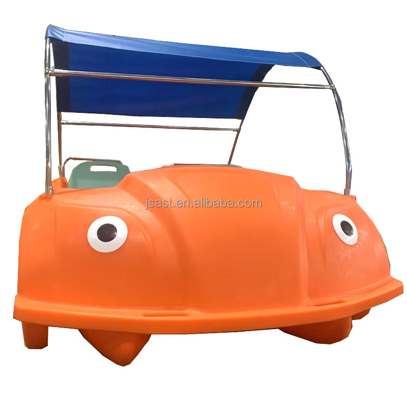 4 Person Paddle Boat Kids Hand Paddle Kids Pedal Boat for Pool Popular Beach Park Swan Pedal Yellow Duck Pedal Boat