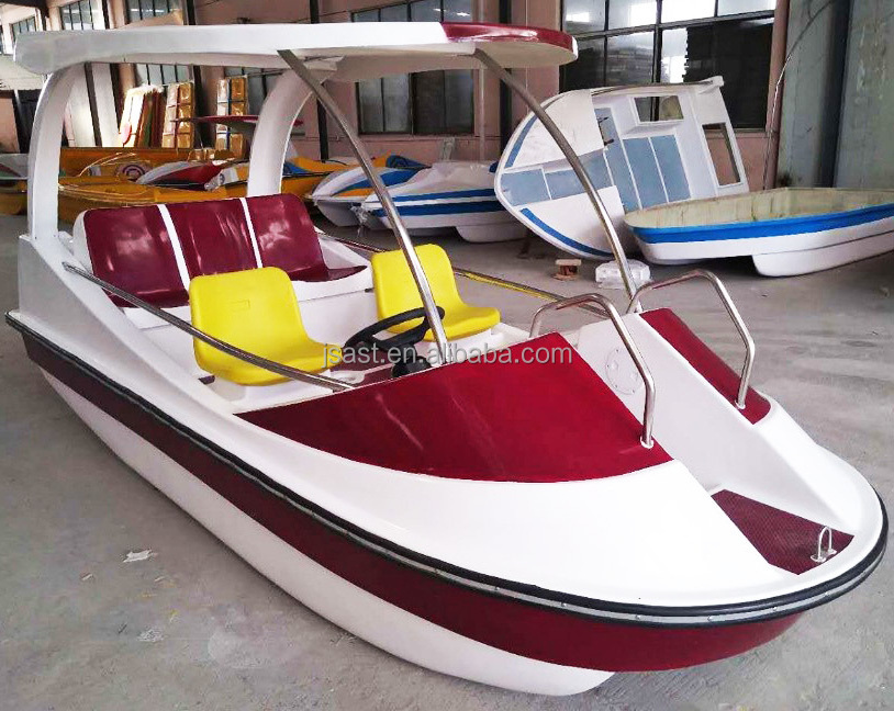 China Alibaba $1000 electric boat YouTube video yellow color park electric boat with 5 people solar electric boat