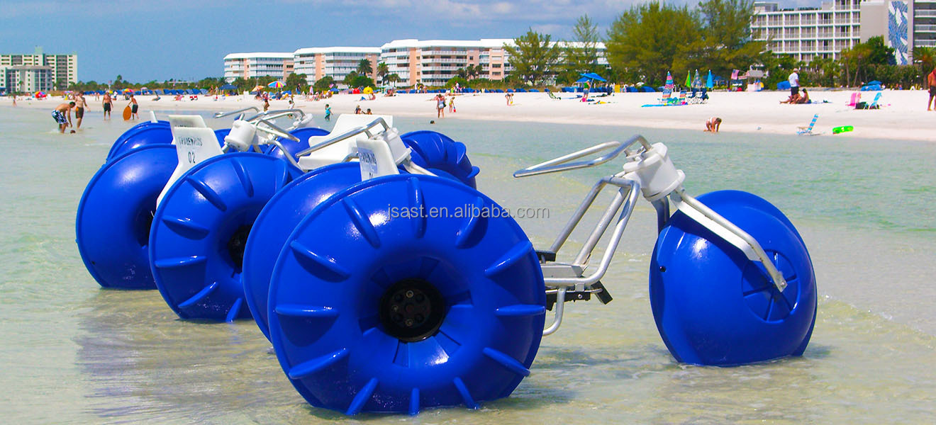 Fiberglass material 3 big wheels water trike for kids and adults pedal boat water tricycle for sale aqua cycle water trikes