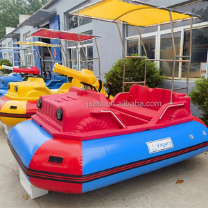 Aqua chasing project kids's water tank boat toy water cannon laser high pressure aqua gun voltage display inflatable chair table