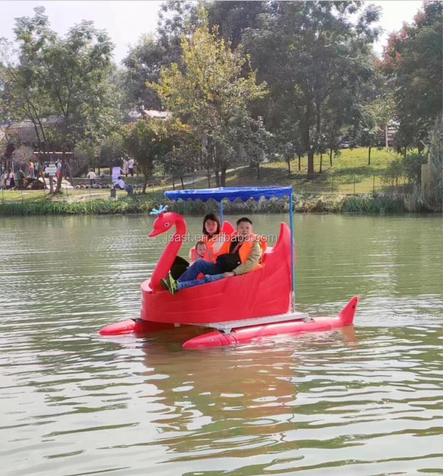 Customized cute swan boat portable folding inflatable bumper boat pool sofa jet ski fiberglass plastic fishing boat aqua bike