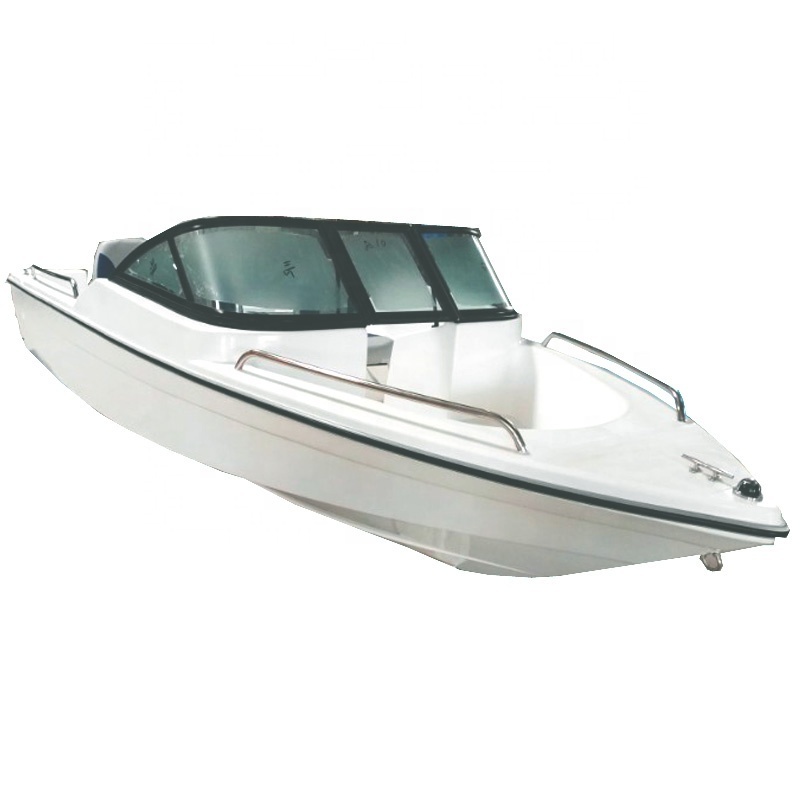 Fiberglass boat High speed Sea lake 60HP Double bottom 6 seat electric outboard yacht kayak D type control box fuel engine