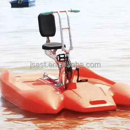 Inflatable PVC Water Bikes Pedal Boats Water Amusement Equipment Propeller Water  Pedal Boats Two Person Beach Pedal Bicycle