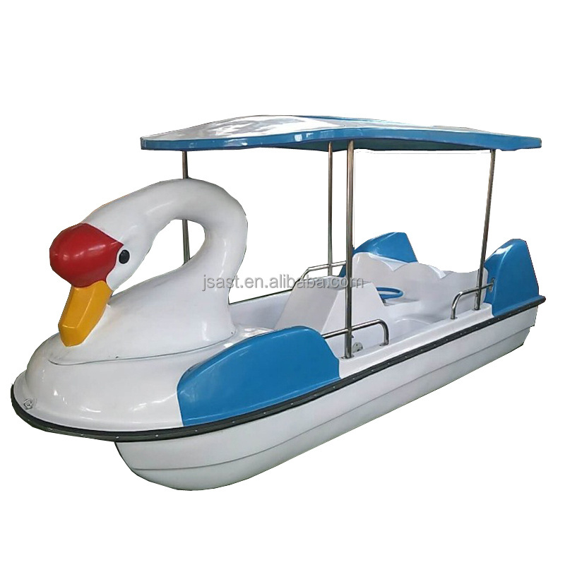 Kids Paddle/Electric Duck Bumper Swan boat Fiberglass Electrical Rubber Yellow Duck Pedal Boat Lake Pleasure Boat