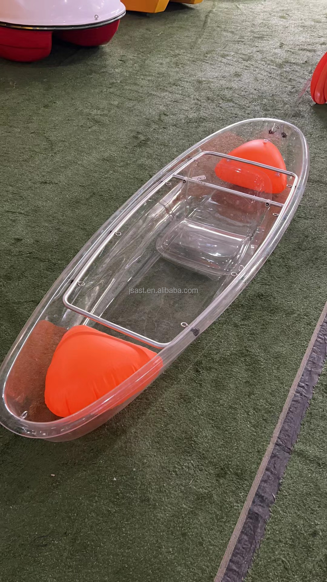 Plastic Hull water sports surfing floating dock lifejacket Paddle supboard motor boat for adults and kids clear bottom