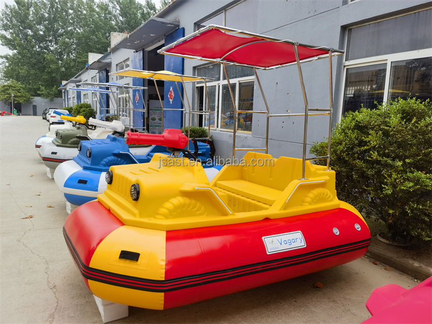 Aqua chasing project kids's water tank boat toy water cannon laser high pressure aqua gun voltage display inflatable chair table