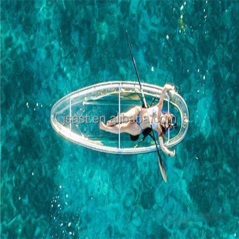 Plastic Hull water sports surfing floating dock lifejacket Paddle supboard motor boat for adults and kids clear bottom