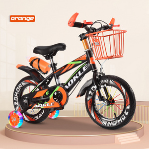 16 Inch Children Bicycle Adjustable Kids Bike Detachable Auxiliary Wheel Double Brake Bike 2-10 Year Children's Bicycle