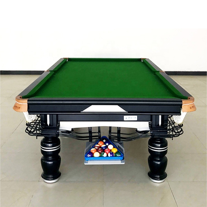 Indoor game pool table popular design for youth ,home use gym fitness marble and wooden Billiard ball Cue Shaft Chalk