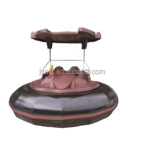 Factory direct sales inflatable water game for children 3 people plastic bumper boat donut motor electric bumper boat for sale