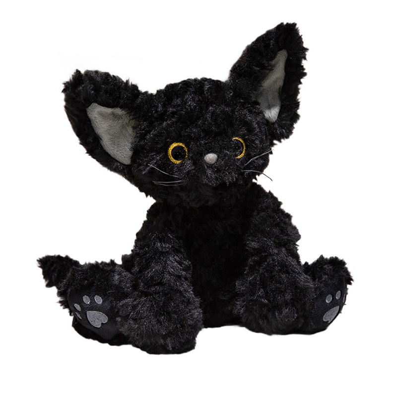 Black Cat Kawaii Cute Cartoon Cat Kitty Anime Character Plush Toy for kids