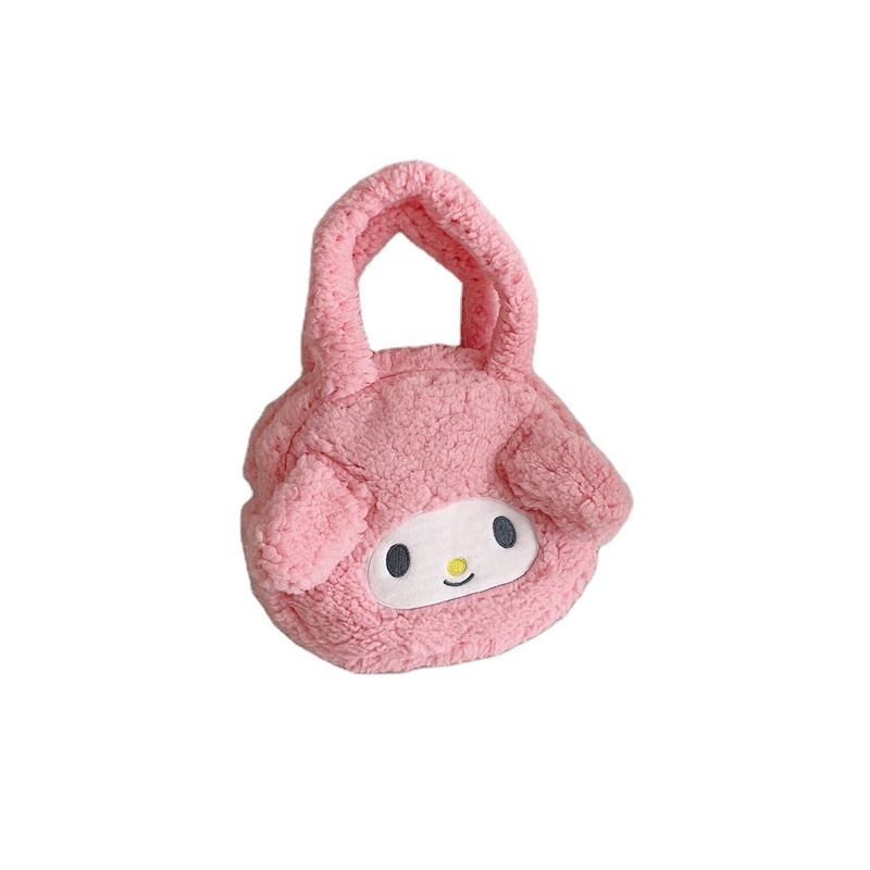 Hot Selling  Kuromi My Melody Figure Plush Backpack Kids Backpack Soft Plush Handbag Plush Toy