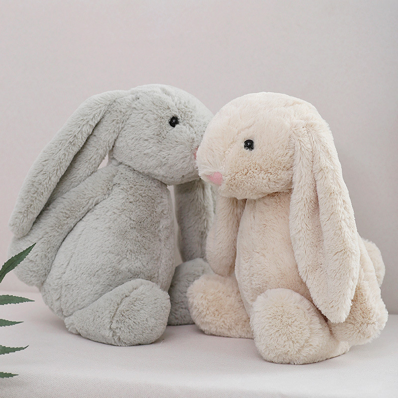 Hot Sale Easter Rabbit Plush Bunny Long Ear Stuffed Animal Cute Plush Bunny Toy