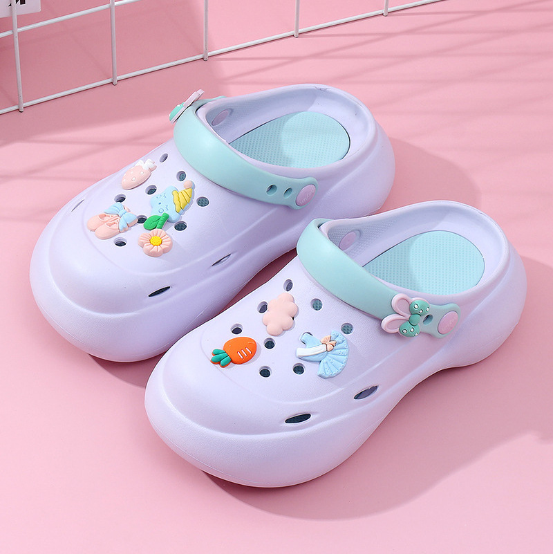 Summer wear fashion female sandals thick bottom cartoon beach slippers kawaii soft women garden shoes