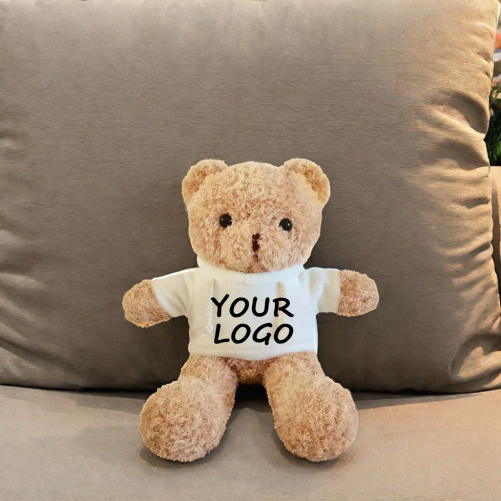 CPC CE 30CM Promotional Gifts Cute Stuffed Animal Plushies Custom Logo Teddy Bear with shirt Company school souvenirs